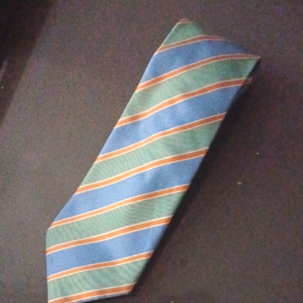 Arturo Calle European Collection Silk Striped Tie